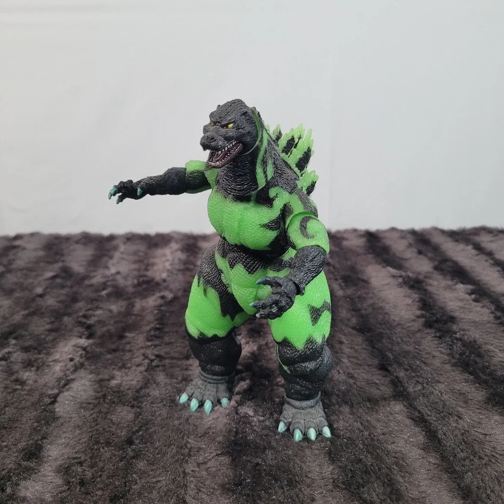 NECA 2014 Godzilla Poster Color Action Figure Black Neon Green Kaiju Toho
